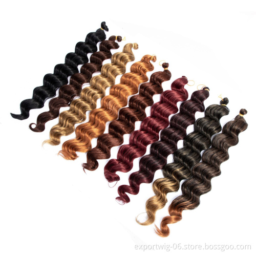 20inch 80g Premium Crochet Braiding Hair Bundles For Pre loop Deep Twist Deep Crochet Hair